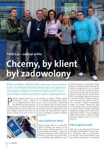 Chcemy, by klient byÅ zadowolony - Fota