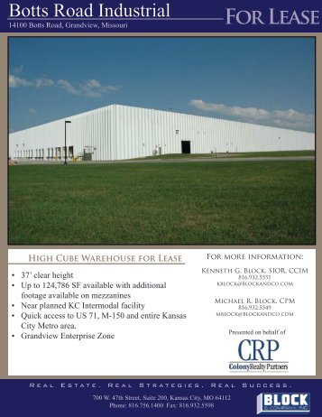 FOR LEASE - Kansas City Area Development Council