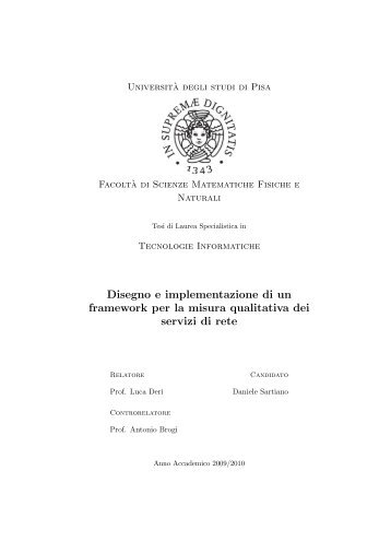 Disegno e implementazione di un framework per ... - Luca Deri - Ntop