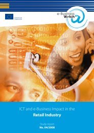 ICT and e-Business Impact in the Retail Industry - empirica