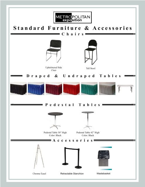 Furniture Package Order Form - West Coast Franchise Expo