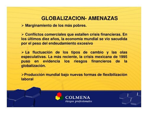 El mercado globalizado y su problemática en la intervención del ...