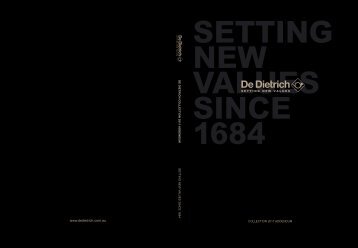 2011 Brochure Addendum - De Dietrich