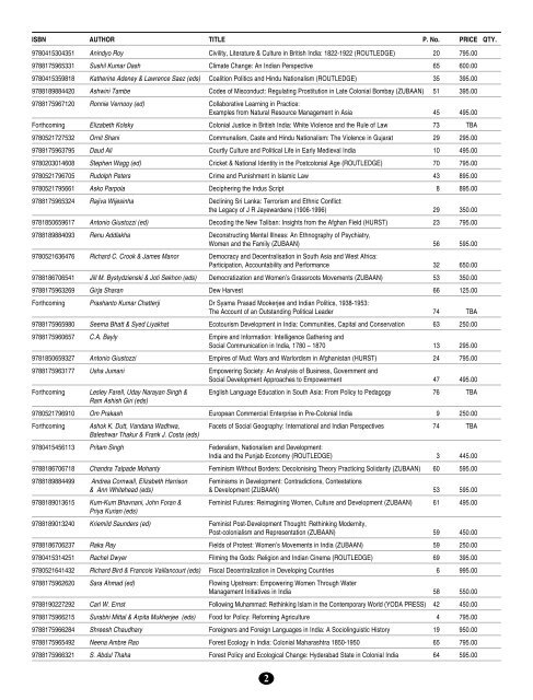 ORDERFORM 2010 final.pmd - Cambridge University Press India