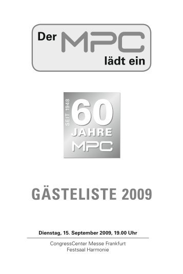 gästeliste 2009