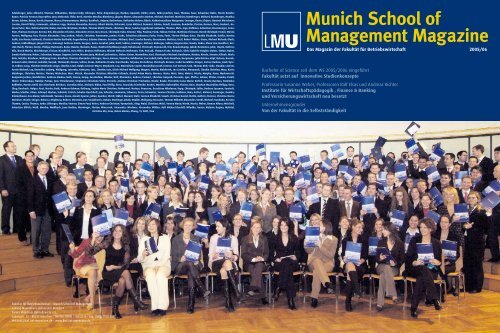 LMU – Munich School of Management Magazine – 2005/06