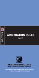 4. Rules of the Arbitration Institute of the Stockholm Chamber of ...