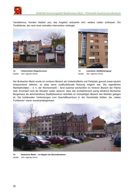 Referenzebene Zielebene Aktionsebene - Stadtumbau West