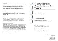 4. Schweizerische Case-Management- Tagung - Netzwerk-CM ...