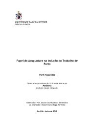 Papel da Acupuntura na InduÃ§Ã£o do Trabalho de Parto - Ubi Thesis