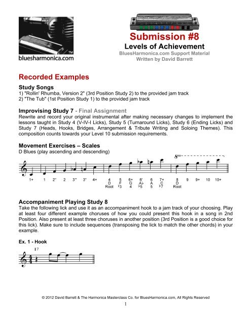 Harmonica Third Position Chart