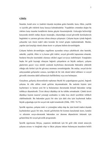 YÃKSEK LÄ°SANS TEZÄ° (Ä°ÅSÄ°ZLÄ°K SÄ°GOR.pdf - TÃ¼rkiye Ä°Å Kurumu