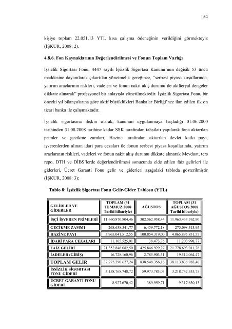 YÃKSEK LÄ°SANS TEZÄ° (Ä°ÅSÄ°ZLÄ°K SÄ°GOR.pdf - TÃ¼rkiye Ä°Å Kurumu