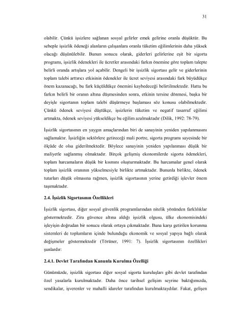 YÃKSEK LÄ°SANS TEZÄ° (Ä°ÅSÄ°ZLÄ°K SÄ°GOR.pdf - TÃ¼rkiye Ä°Å Kurumu