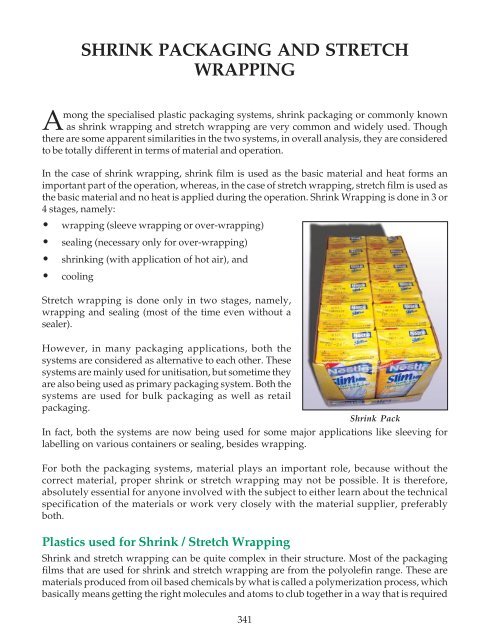 SHRINK PACKAGING AND STRETCH WRAPPING ICPE