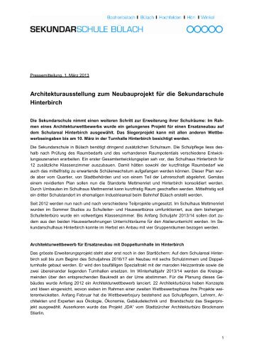 PDF, 155 Kb - Sekundarschule Bülach