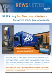 MEKRA Lang Rear View Camera Systems - Finding the Best Fit for ...