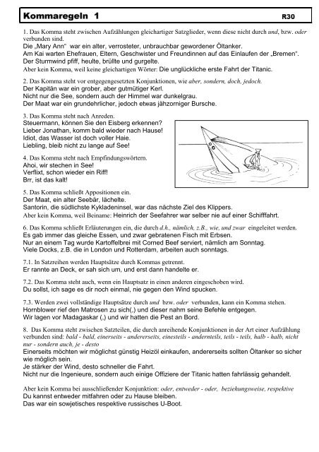 1 Das Komma Steht Zwischen Aufzahlungen Gleichartiger