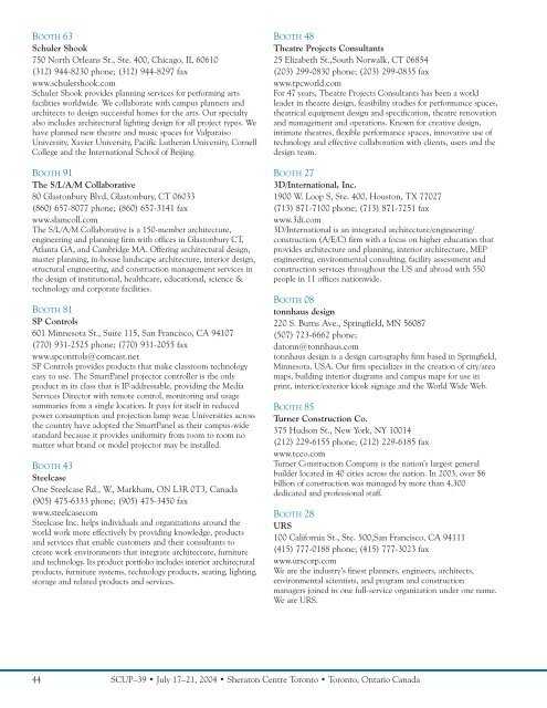 Conference Brochure - Society for College and University Planning