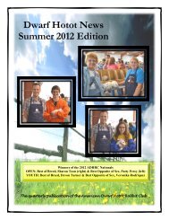 2012 Summer Issue - the American Dwarf Hotot Rabbit Club