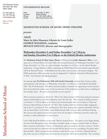 Printable .pdf - Manhattan School of Music