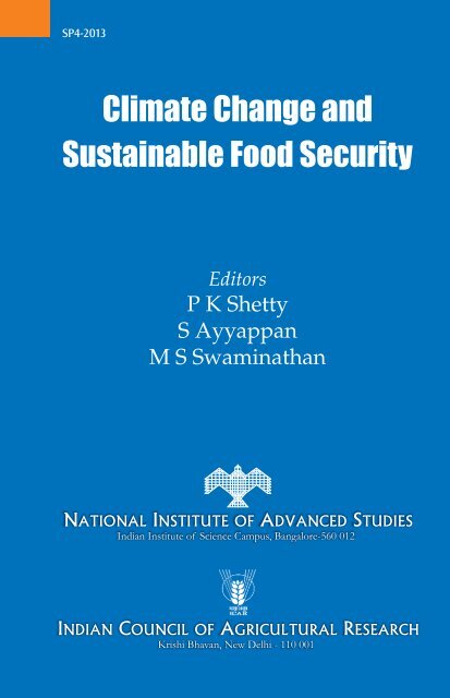 Climate Change and Sustainable Food Security - ePrints@NIAS