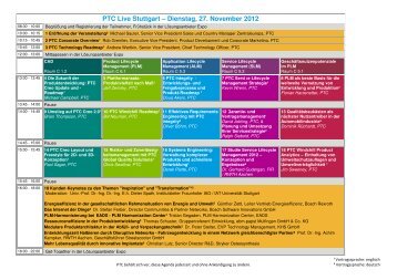 PTC Live Stuttgart – Dienstag, 27. November 2012