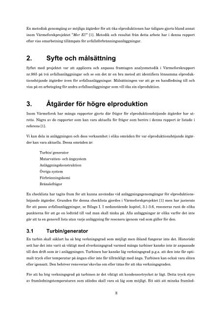 RAPPORT F2008:01 - Avfall Sverige