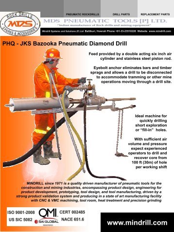 Bazooka Diamond Drill PDF - Parts HeadQuarters Inc