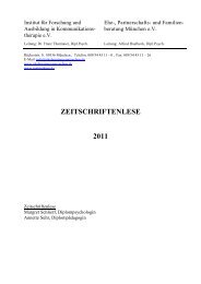 ZEITSCHRIFTENLESE 2011 - Katholische Bundeskonferenz Ehe ...