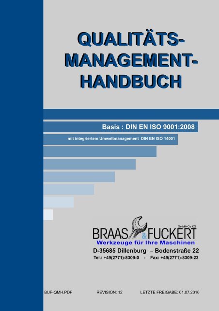 qualitäts- management - BRAAS & FUCKERT Gmbh+Co KG