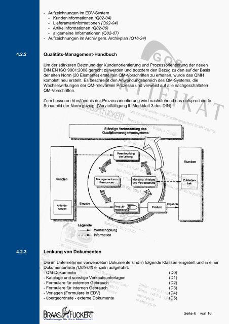 qualitäts- management - BRAAS & FUCKERT Gmbh+Co KG