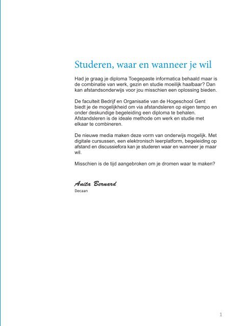 Download de brochure. - Faculteit Bedrijf en Organisatie