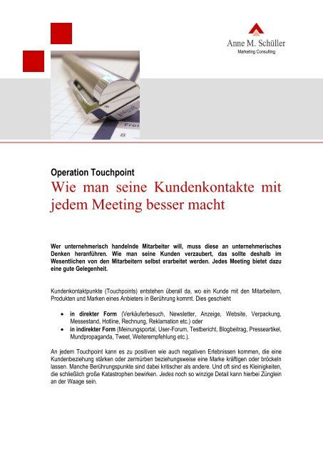 Wie man seine Kundenkontakte mit jedem Meeting besser macht