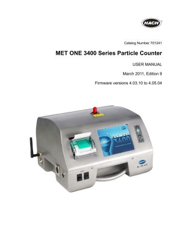 MET ONE 3400 Series Particle Counter - Particle Counters