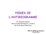 Pieges de l'antibiogramme â DESC MU 2012-13