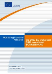 2007 EU Industrial R&D Investment Scoreboard - IRI - Europa