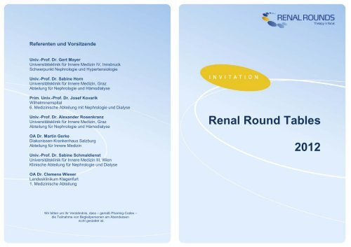 Renal Rounds Programm