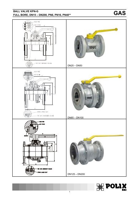 ball valve kpn-g full bore, dn15 – dn200, pn6, pn16, pn40 - TDM