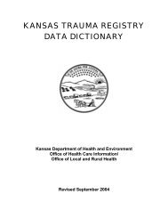 kansas trauma registry data dictionary - (NHTSA) Traffic Records ...