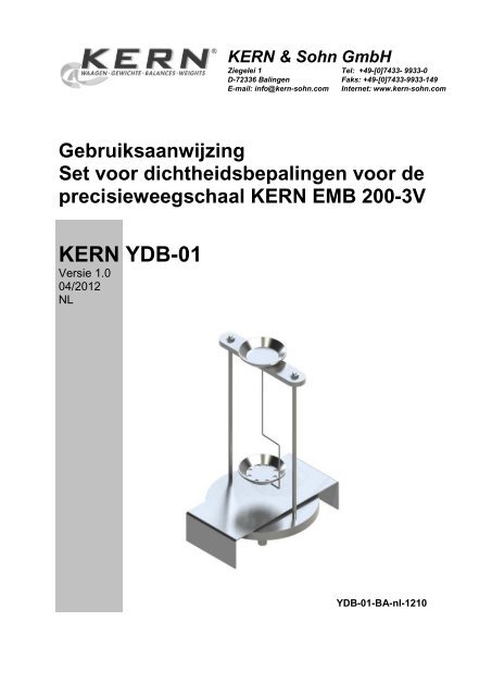 NL KERN YDB-01 - KERN & SOHN GmbH