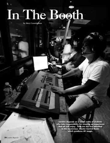 Read about the boys who run the Sound Booth ... - Landon School