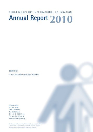 Annual Report 2010 - Eurotransplant