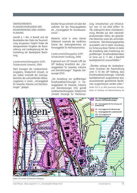 KERN PLAN - Stadt Dillingen