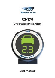 C2-170 User Manual.pdf - Mobileye