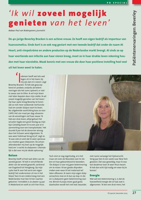 L • V • D • T - Landelijke Vereniging Dialyse en Transplantatie