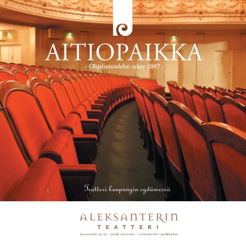 Aitiopaikka -lehti - Aleksanterin teatteri