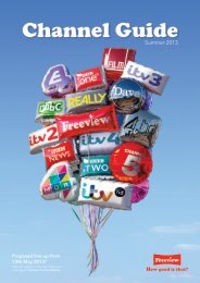 Channel Guide - Freeview