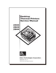 2443 2824 2844 Desktop Thermal Printers Service Manual - Support