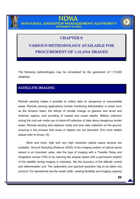 High Resolution 1:10,000 scale Mapping Strategy of Multi ... - NDMA